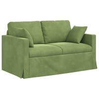 Bankstel 2 pcs Lichtgroen 138 x 78 x 80 cm Fluweel 5