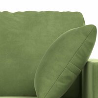 Bankstel 2 pcs Lichtgroen 138 x 78 x 80 cm Fluweel 6