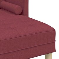 Bankstel met kussen Wijnrood Polyester 7