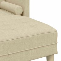 Bankstel met kussen Cr&egrave;me Polyester 7