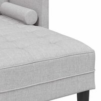 Bankstel met kussen Wolkengrijs Polyester 7