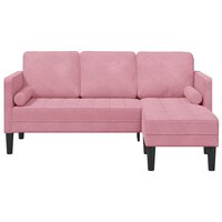 Bankstel met kussen Roze Polyester 4