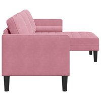 Bankstel met kussen Roze Polyester 5