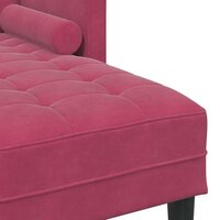 Bankstel met kussen Wijnrood Polyester 7