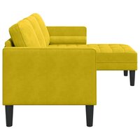Bankstel met kussen Geel Polyester 5
