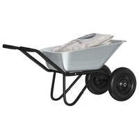 Kruiwagen Zilver en Zwart 137 x 60 x 65,5 cm Staal 3