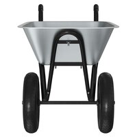 Kruiwagen Zilver en Zwart 137 x 60 x 65,5 cm Staal 5