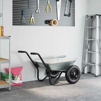 Kruiwagen Zilver en Zwart 124 x 73 x 65 cm Staal 4