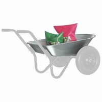 Vervanging voor kruiwagenlade Zilver 90 x 63 x 28 cm Staal 3