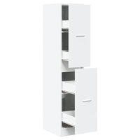 Apothekerskast Wit 30x41x144,5 cm Bewerkt Hout 2