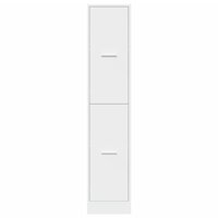 Apothekerskast Wit 30x41x144,5 cm Bewerkt Hout 5