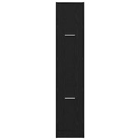 Apothekerskast Zwart Eiken 30x41x144,5 cm Bewerkt Hout 6