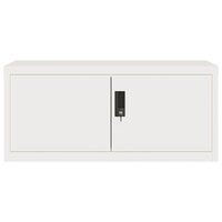 Archiefkast 90x40x220 cm staal wit 4
