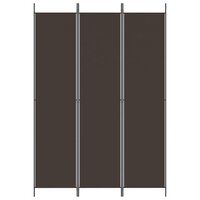 Kamerscherm met 3 panelen 150x220 cm stof bruin 3