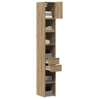 Opbergkast met lade 2 pcs Artisan Eiken 30 x 42,5 x 225 cm 3
