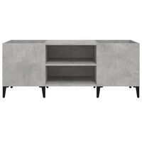Platenkast 121x38x48 cm bewerkt hout betongrijs 5
