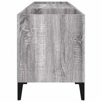 Platenkast 121x38x48 cm bewerkt hout grijs sonoma eikenkleurig 6