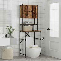 Wasmachinekast Oudhout 68 x 48,5 x 194 cm Bewerkt hout 4
