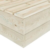 Tuintafels 2 st 60x60x30 cm ge&iuml;mpregneerd vurenhout 6