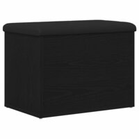 Opslagbank met opslag Zwart eiken 62 x 42 x 45 cm Bewerkt hout 2
