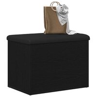 Opslagbank met opslag Zwart eiken 62 x 42 x 45 cm Bewerkt hout 3