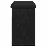 Opslagbank met plank Zwart Eiken 62 x 32 x 50 cm Bewerkt hout 7