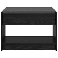 Halbank met kussen met plank Zwarte Eik 63 x 38 x 45 cm 5