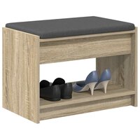 Halbank met kussen met plank Sonoma Eiken 63 x 38 x 45 cm 3