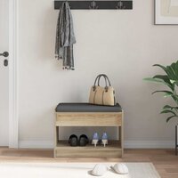 Halbank met kussen met plank Sonoma Eiken 63 x 38 x 45 cm 4