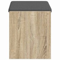 Halbank met kussen met plank Sonoma Eiken 63 x 38 x 45 cm 6