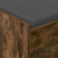 Halbank met kussen met plank Gerookte Eik 63 x 38 x 45 cm 8
