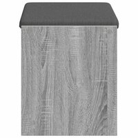 Halbank met kussen met plank Grijze Sonoma 63 x 38 x 45 cm 6