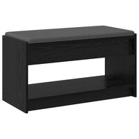 Halbank met kussen met plank Zwarte Eik 83 x 38 x 45 cm 7