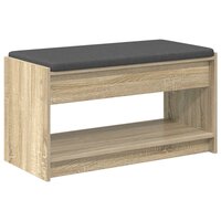 Halbank met kussen met plank Sonoma Eiken 83 x 38 x 45 cm 2