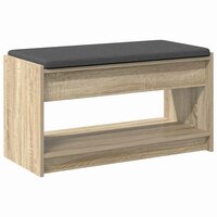 Halbank met kussen met plank Sonoma Eiken 83 x 38 x 45 cm 7
