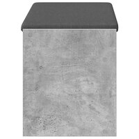 Halbank met kussen met plank Beton Grijs 83 x 38 x 45 cm 6