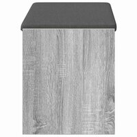 Halbank met kussen met plank Grijze Sonoma 83 x 38 x 45 cm 6