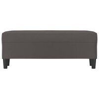 Bankje 100x35x41 cm kunstleer grijs 3