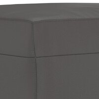 Bankje 100x35x41 cm kunstleer grijs 5