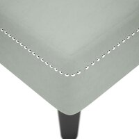 Chaise longue met kussen &amp; rechterarmleuning fluweel lichtgrijs 7