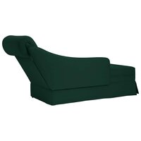 Chaise longue met bolster&amp;rechterarmleuning fluweel donkergroen 6