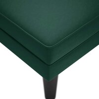 Chaise longue met kussen&amp;rechterarmleuning fluweel donkergroen 7
