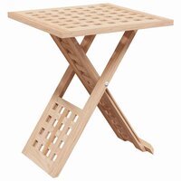Salontafel Bruin 33 x 33 x 40,5 cm Massief Notenhout 2