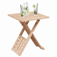Salontafel Bruin 33 x 33 x 40,5 cm Massief Notenhout 3