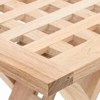 Salontafel Bruin 33 x 33 x 40,5 cm Massief Notenhout 8