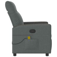 Massagestoel Donkergrijze Stof 4