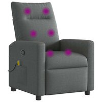 Massagestoel Donkergrijze Stof 7