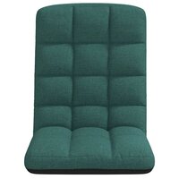 Opvouwbare vloerstoel donkergroen 71x51x62 cm stof 4
