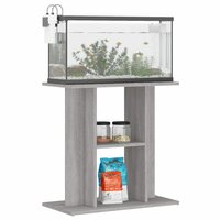 Aquariumstandaard Sonoma Grijs 60x30x60 cm Bewerkt Hout 3