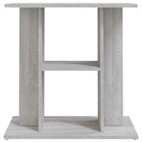 Aquariumstandaard Sonoma Grijs 60x30x60 cm Bewerkt Hout 4